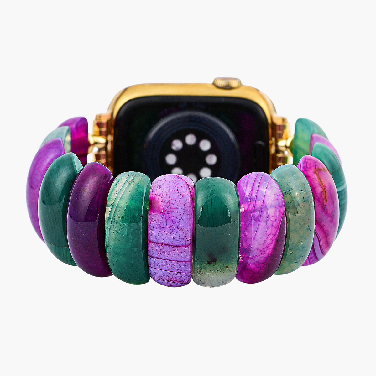 Pulseira Elástica Bohemian Jewel Agate para Apple Watch