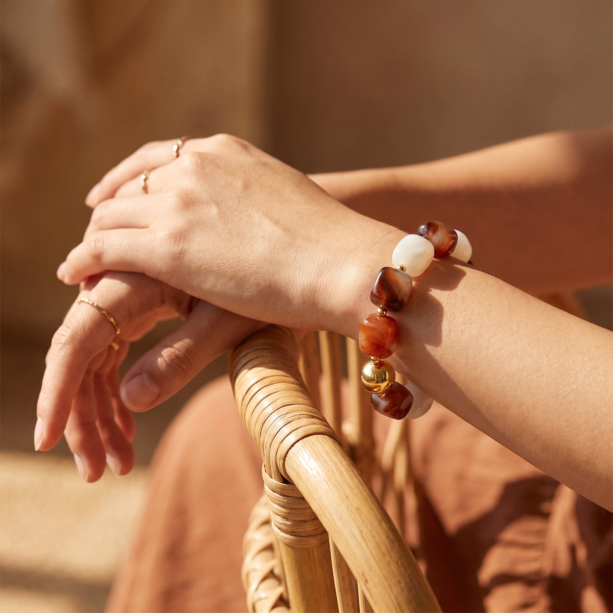 Pulseira Chunky Mista Lua do Deserto