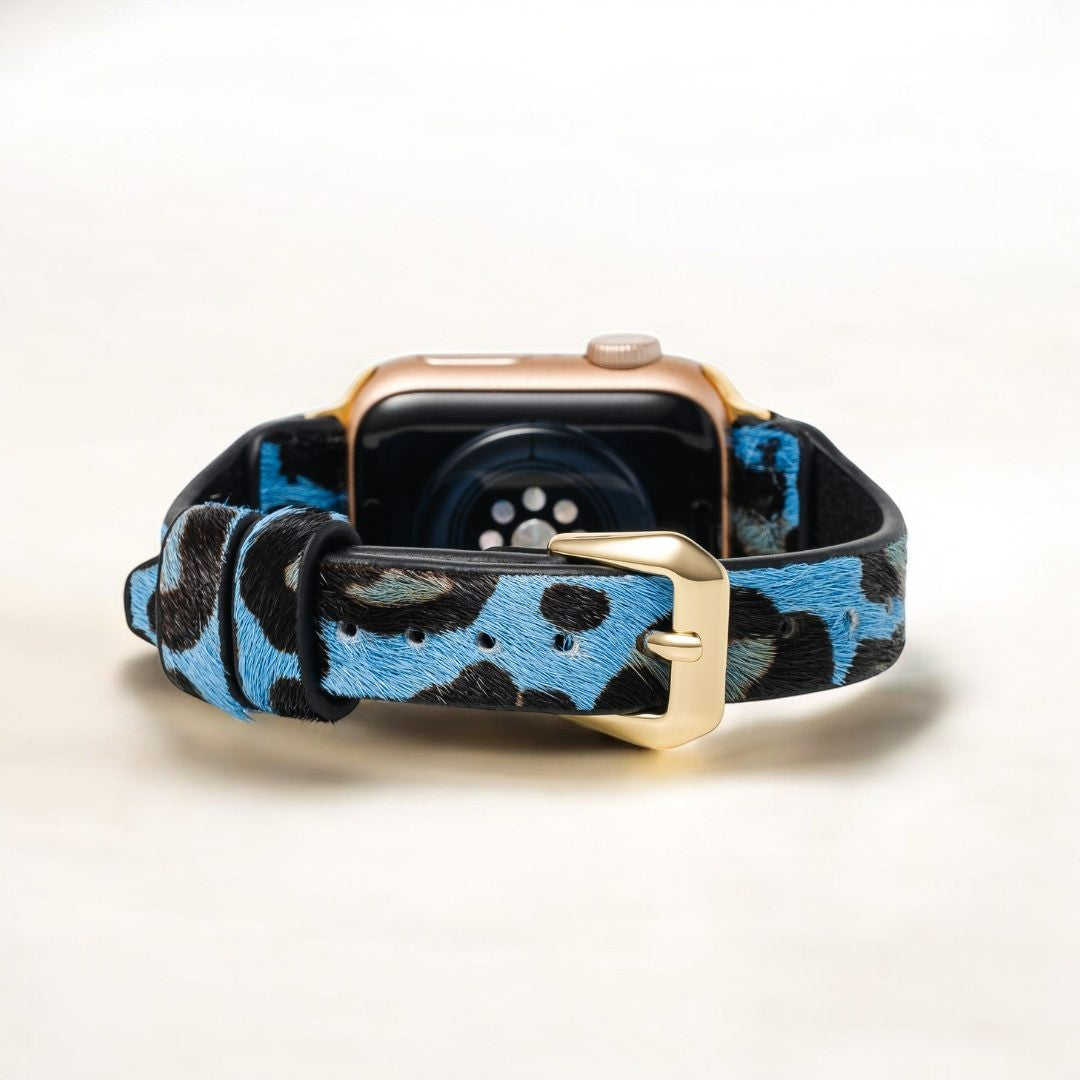 Pulseira Wild Azure Leather para Apple Watch