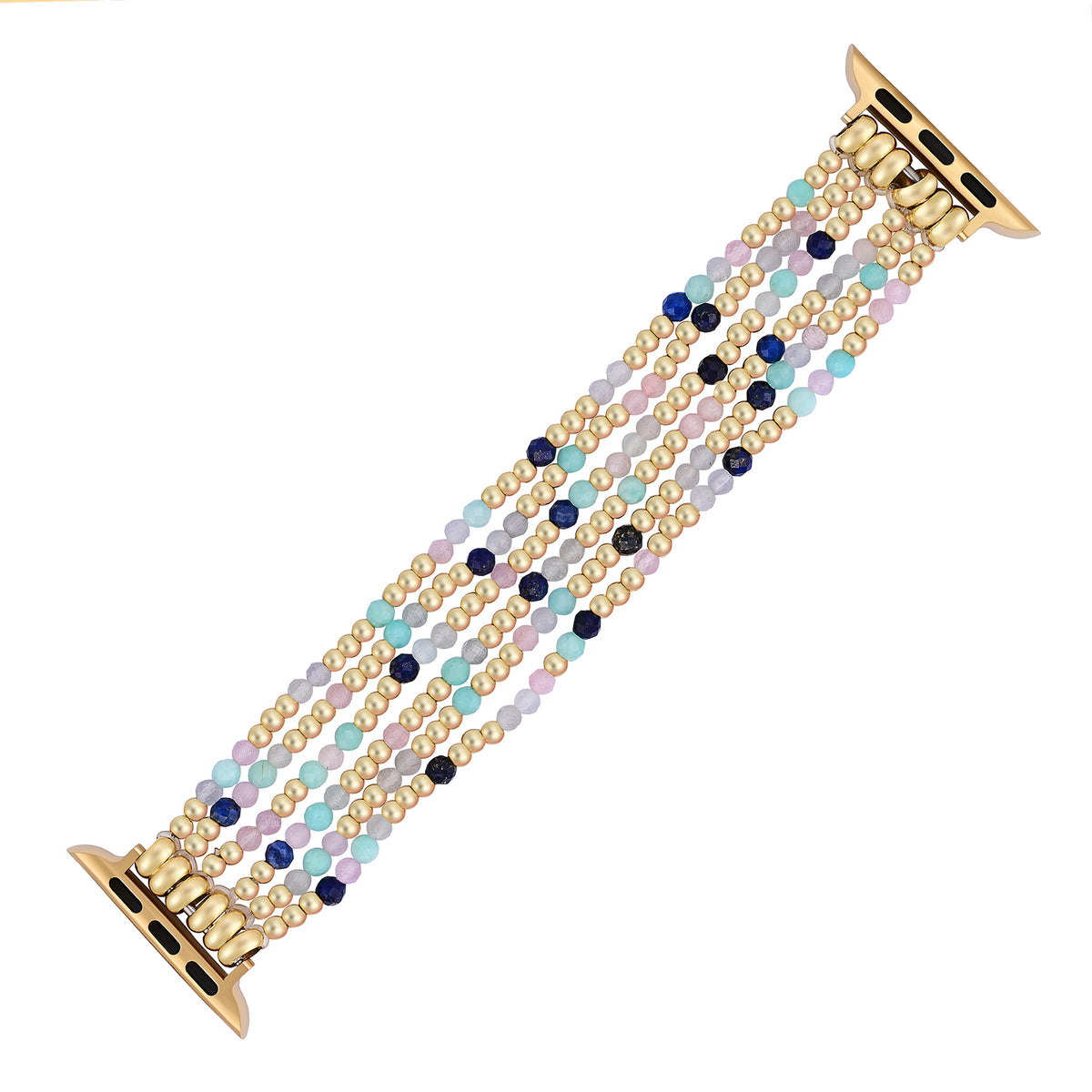 Pulseira Elástica de Amazonita Lápis-Joia para Apple Watch