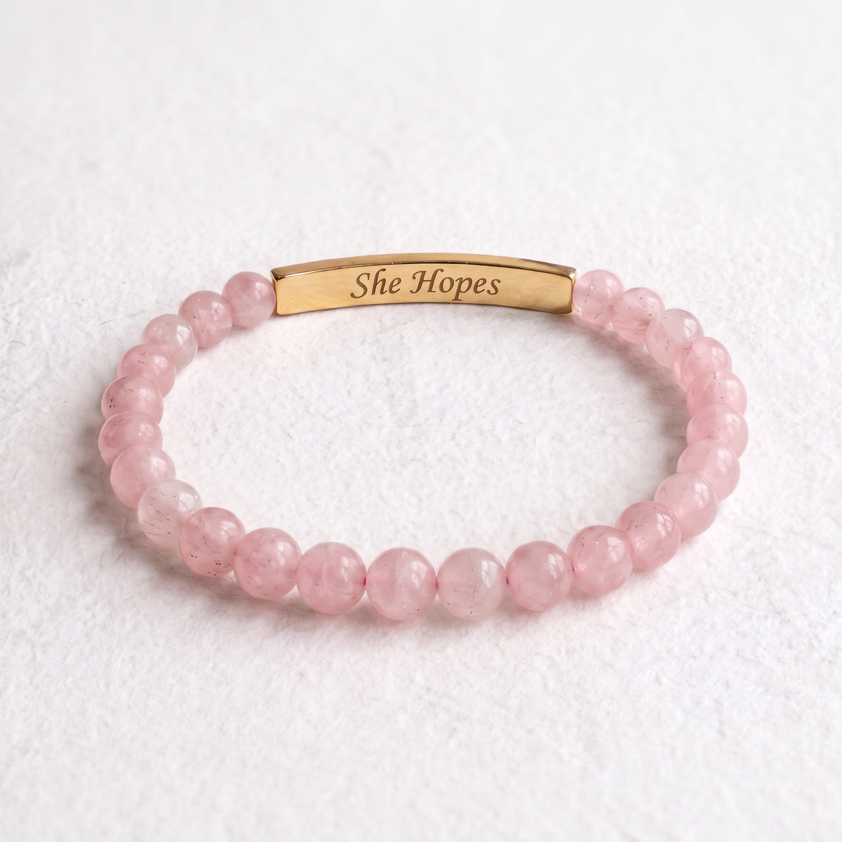 Pulseira do Mês de Conscientização sobre o Câncer de Mama - Ela Tem Esperança