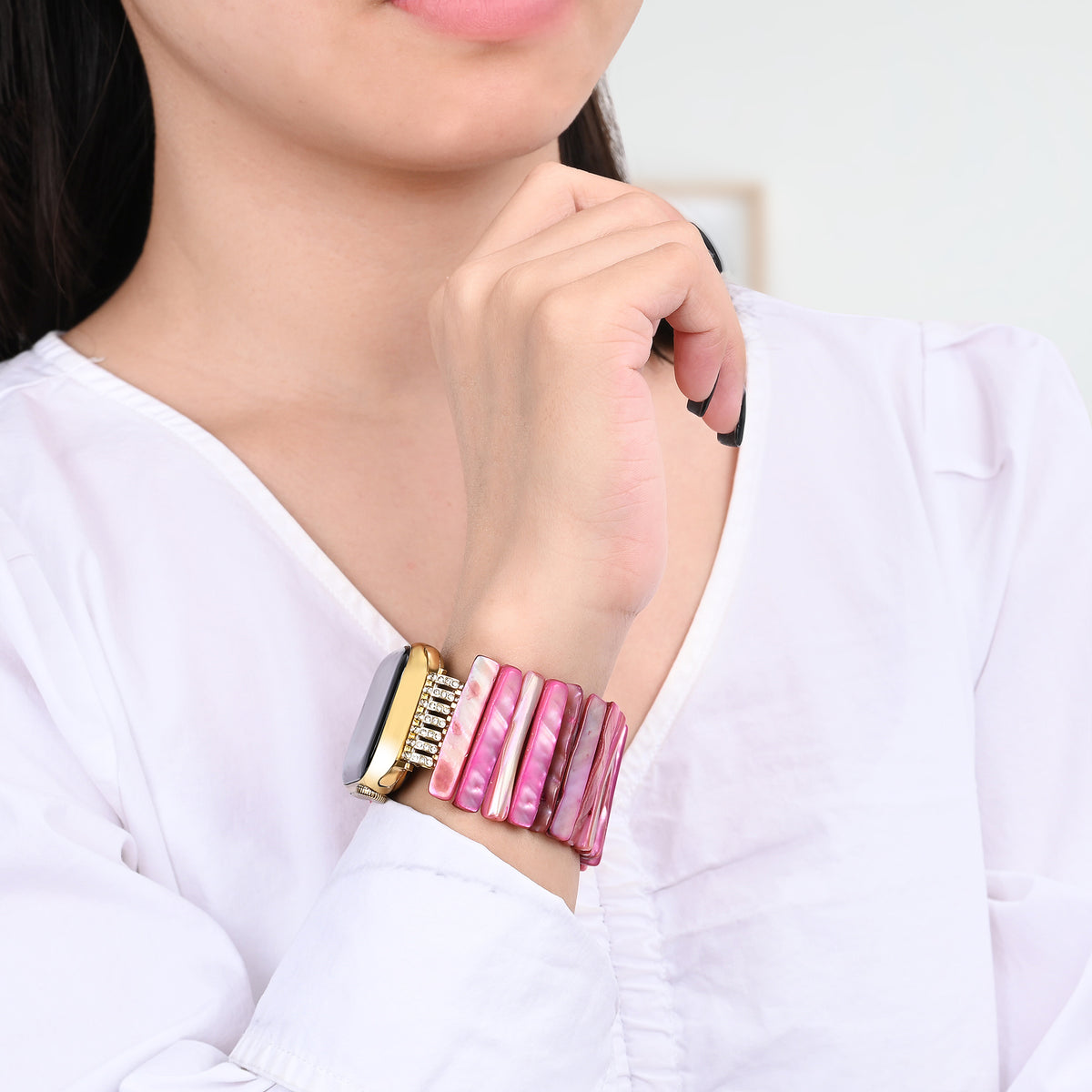 Pulseira Imperial Orchid Shell Stretch para Apple Watch