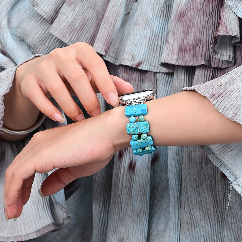Pulseira Serenity Turquoise Stretch para Apple Watch