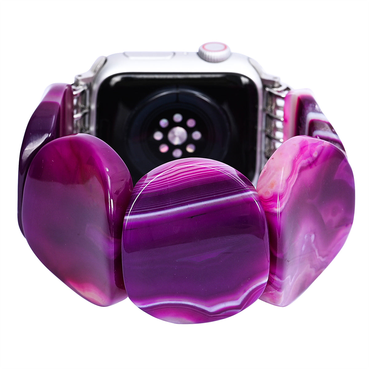 Pulseira elástica de ágata Mystic Plum para Apple Watch