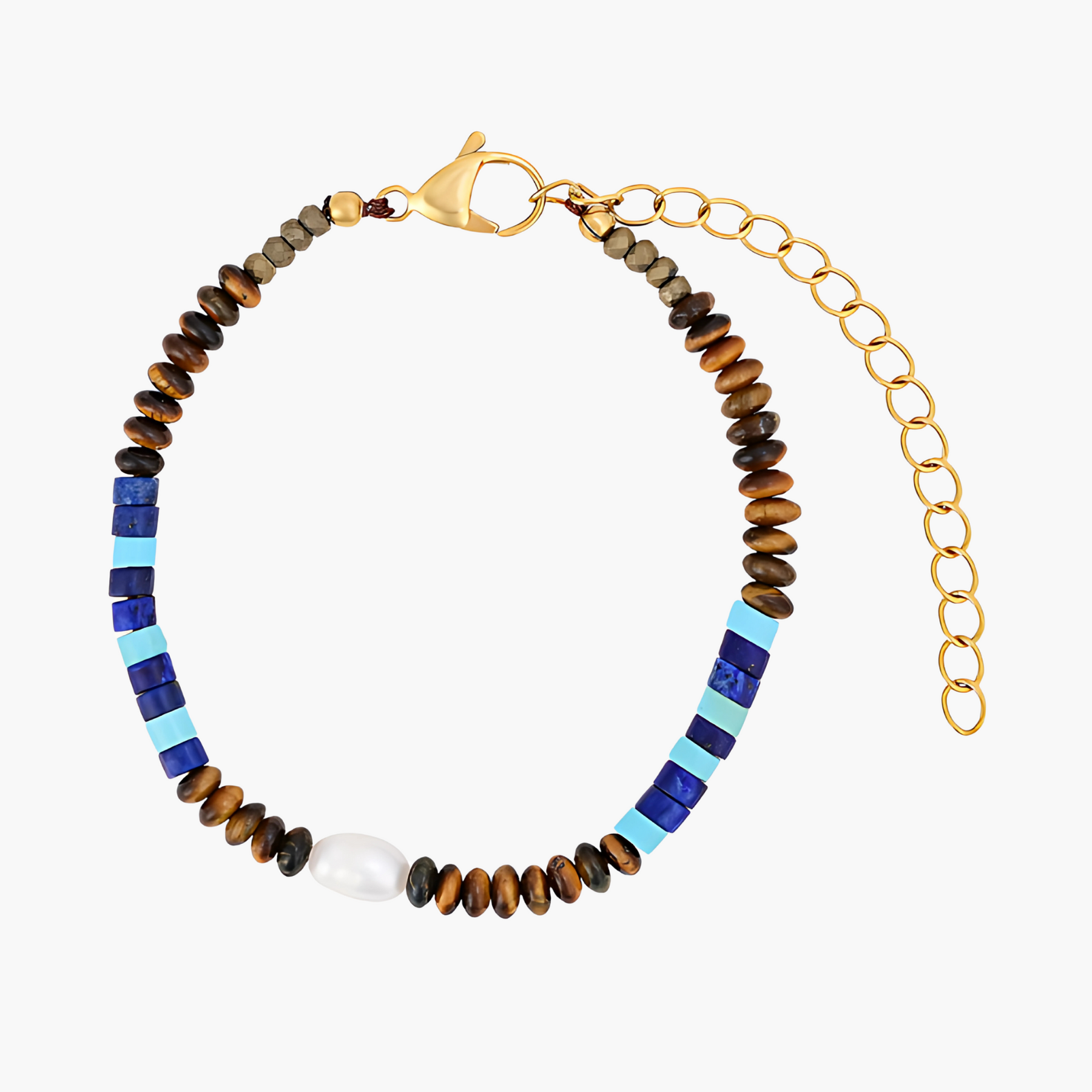 Pulseira Masculina de Cobalto da Terra