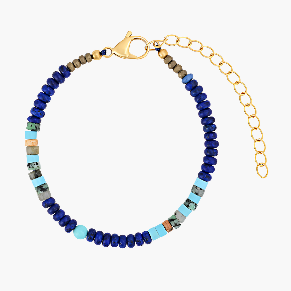 Pulseira Masculina Horizonte Azul Profundo
