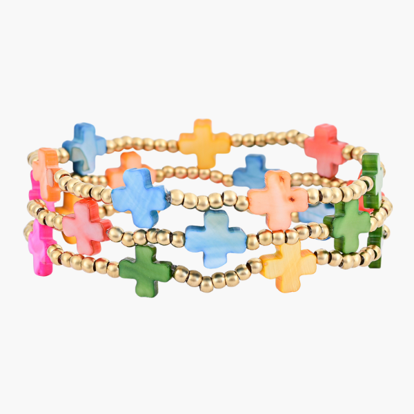 Conjunto de Pulseiras Chakra Cross