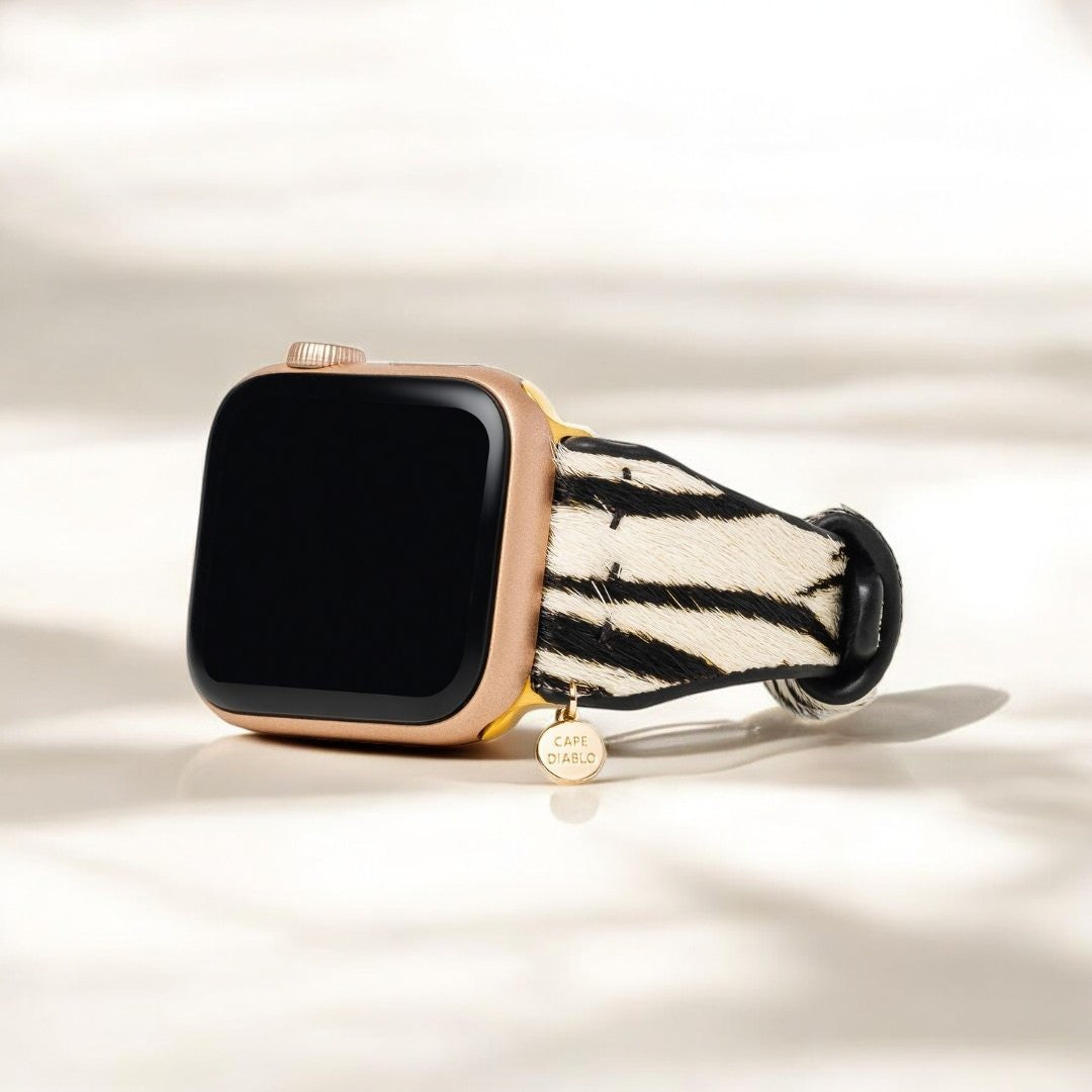 Pulseira de Couro Zebra Luxe para Apple Watch