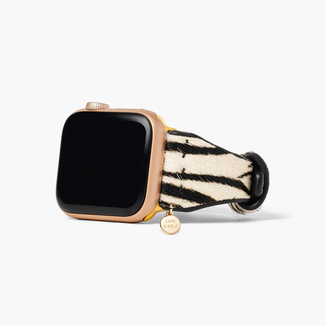 Pulseira de Couro Zebra Luxe para Apple Watch