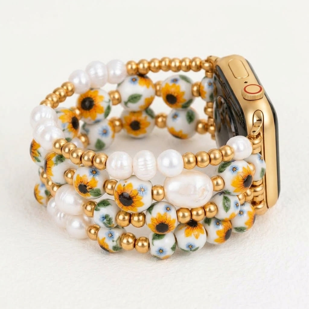 Pulseira para Apple Watch Porcelain Garden Florescer ao Sol