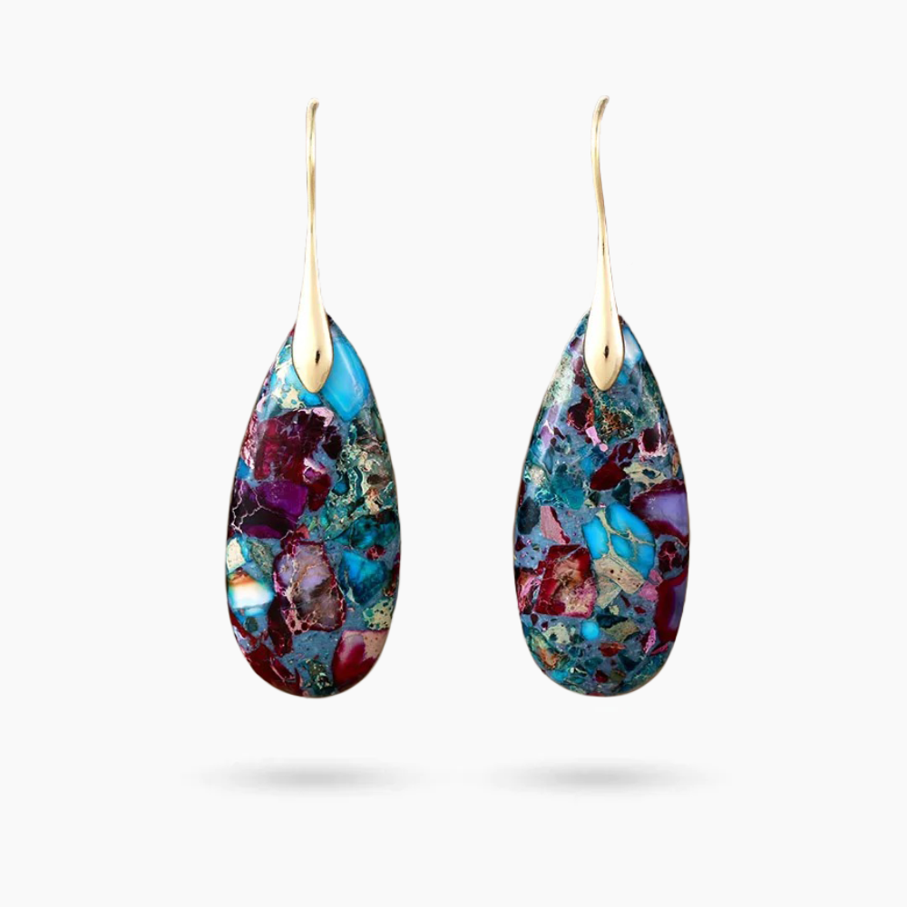 Brincos Pendentes Mystic Depths Jasper