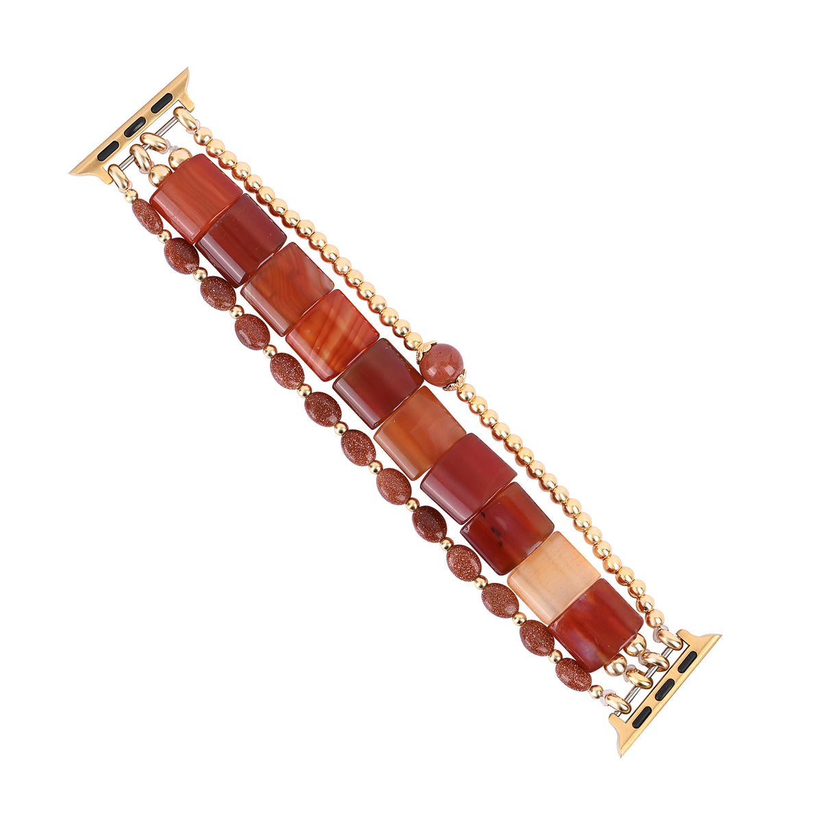 Pulseira elástica para Apple Watch em cornalina Desert Flame