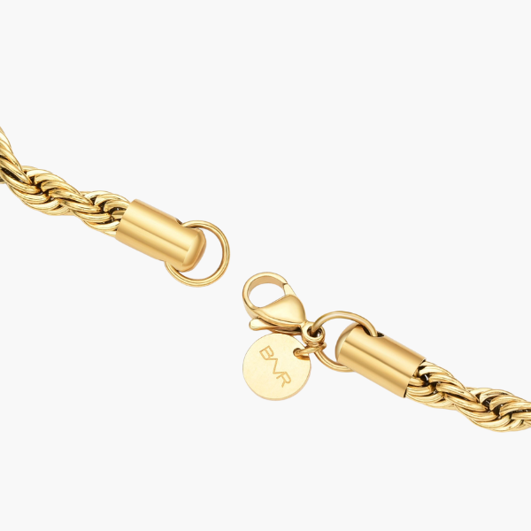 Pulseira de Corda (Ouro) 5mm