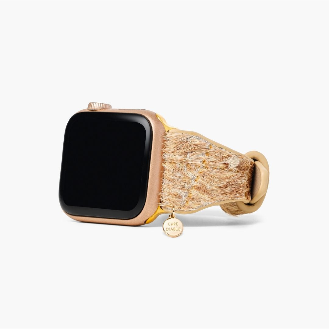 Pulseira de Couro Driftwood Hues para Apple Watch