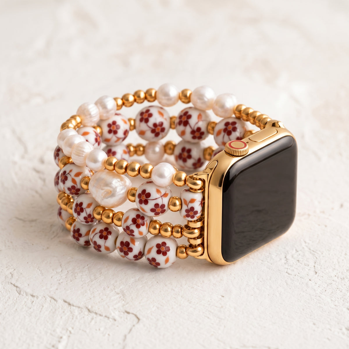 Pulseira para Apple Watch Porcelain Garden Flor de Outono