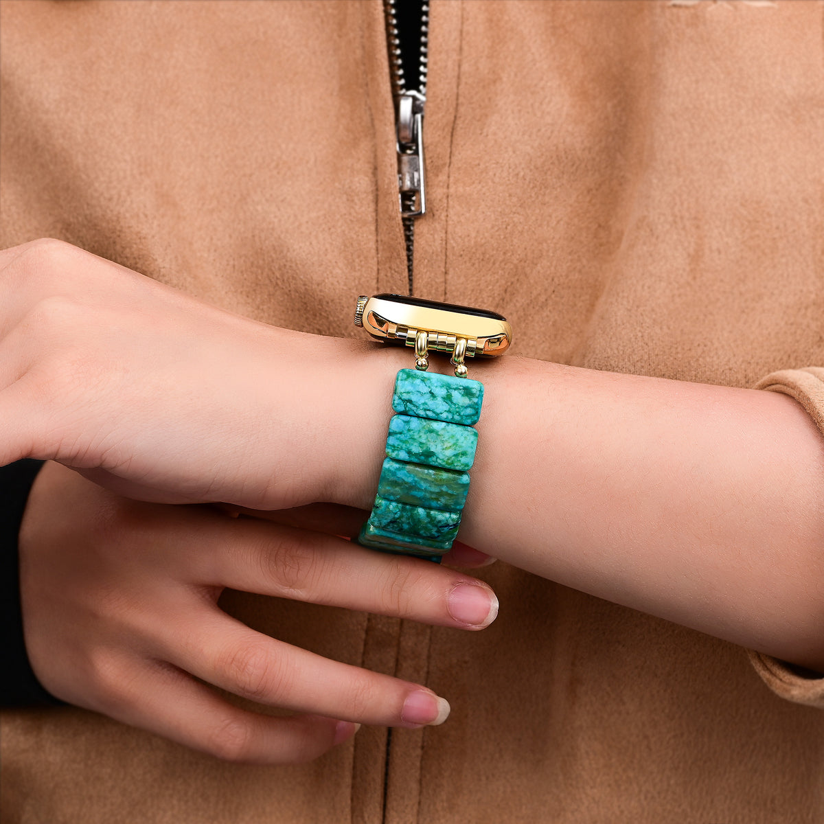 Pulseira Jade Serenity Stretch para Apple Watch