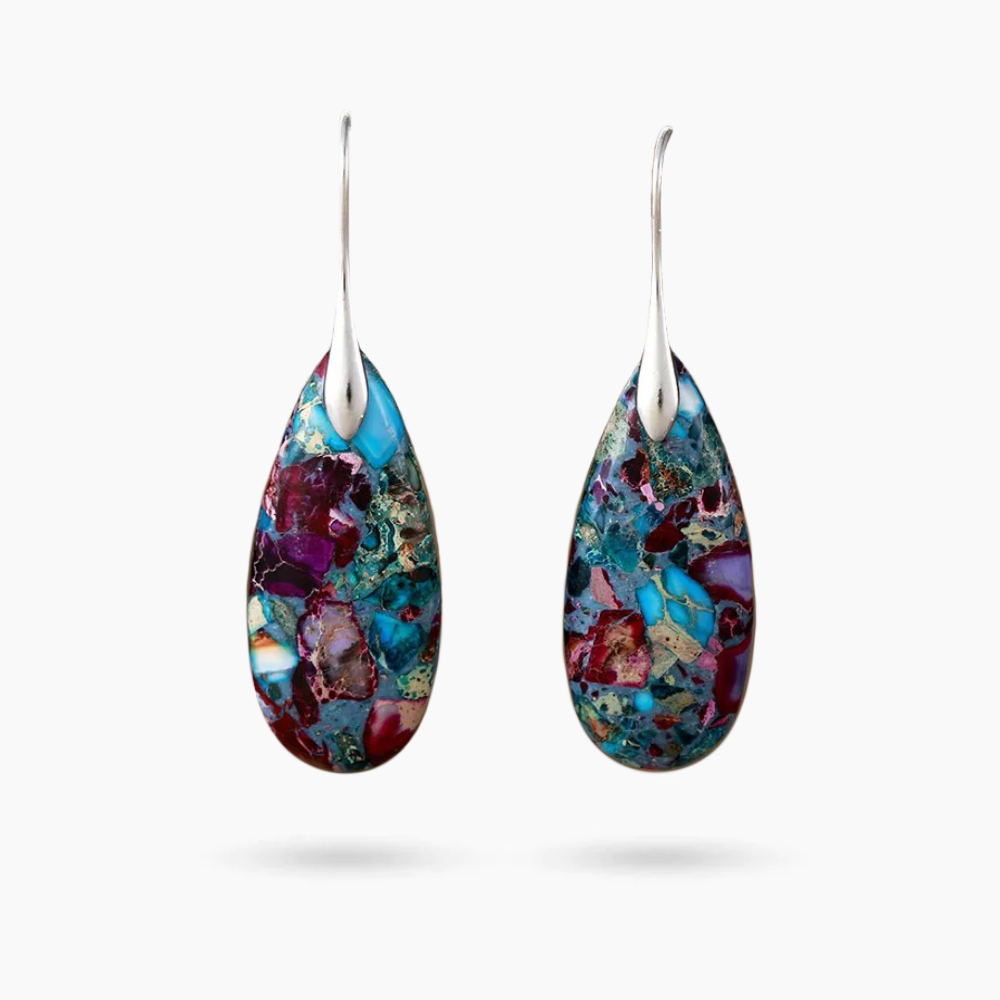 Brincos Pendentes Mystic Depths Jasper
