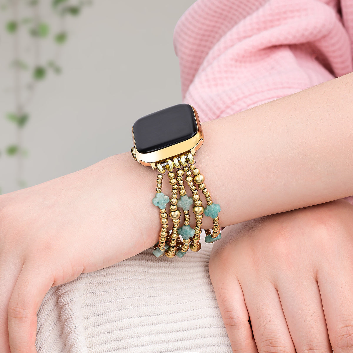 Pulseira Serene Blue Cross Stretch para Apple Watch