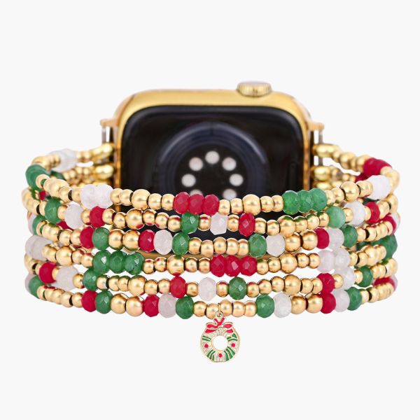 Pulseira Elástica Golden Holly Cheer para Apple Watch