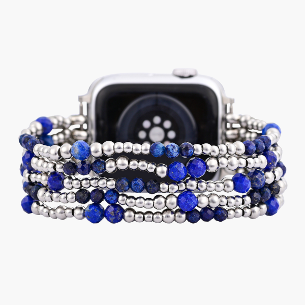 Pulseira Elástica Prateada Azure Serenity para Apple Watch