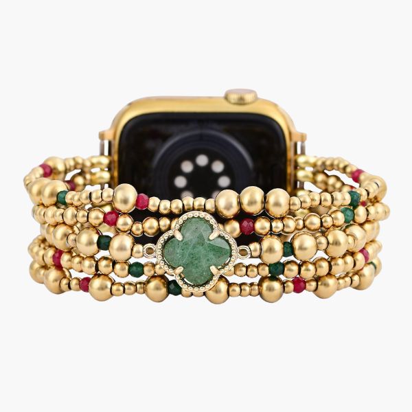 Pulseira Elástica Merry Clover Gold para Apple Watch