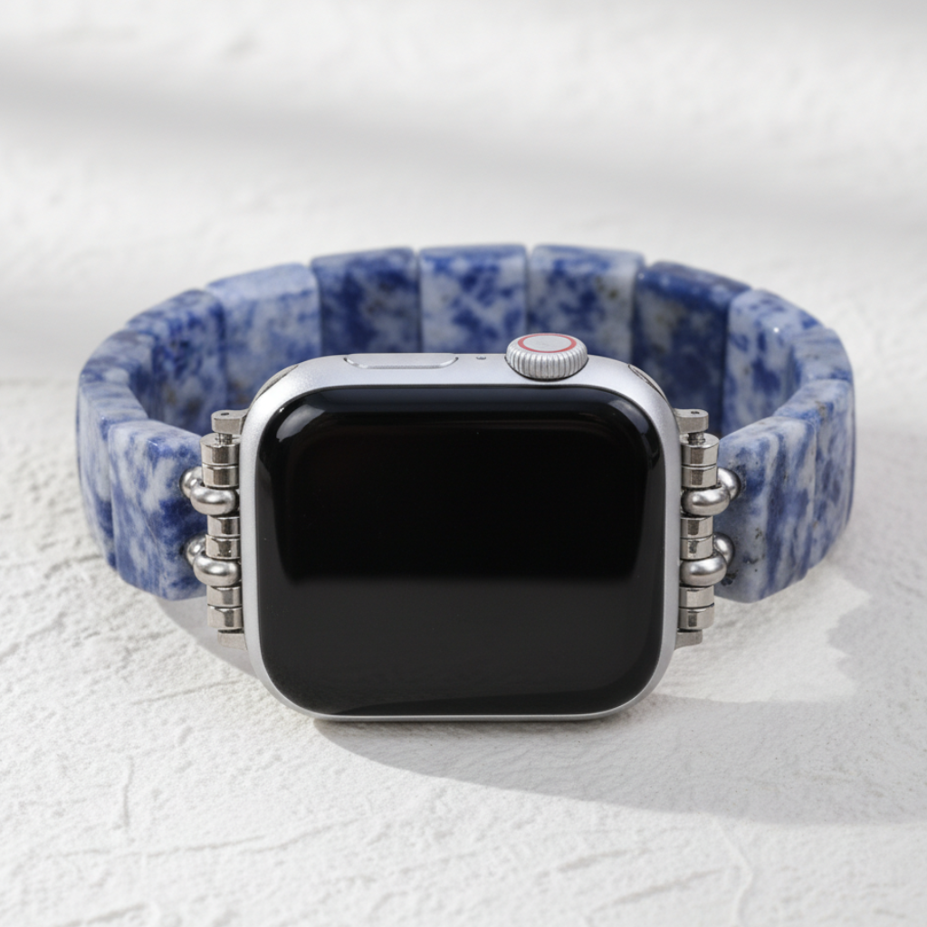 Pulseira Elástica de Sodalita Azul Horizonte para Apple Watch