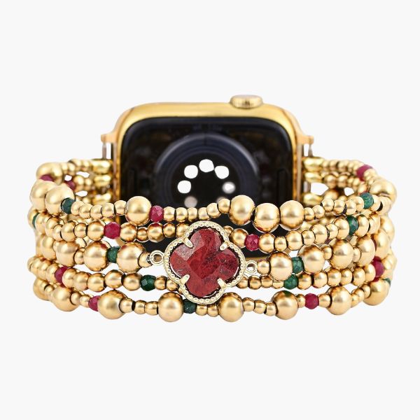 Pulseira Holiday Lucky Clover Stretch para Apple Watch