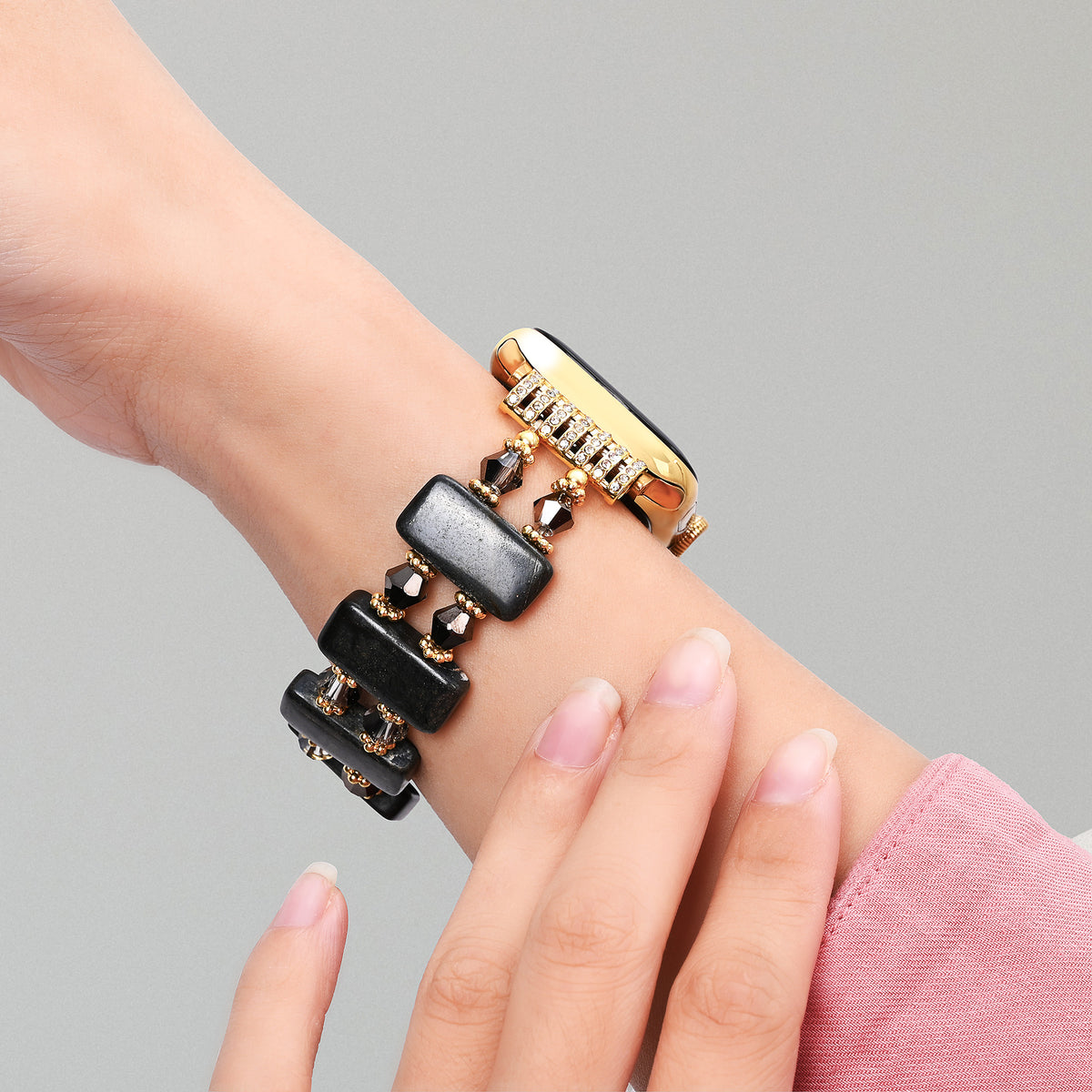 Pulseira Obsidian Muse Stretch para Apple Watch