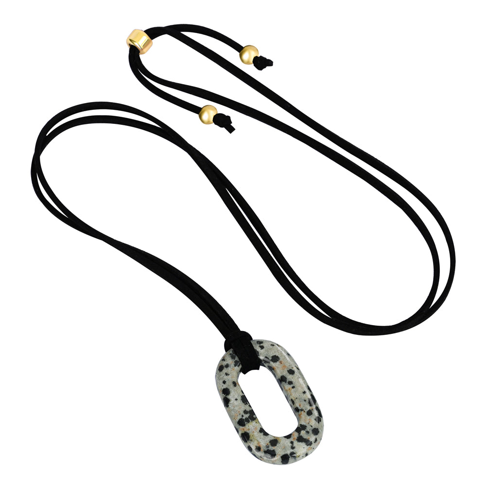 Colar Serenidade de Camurça Turquesa