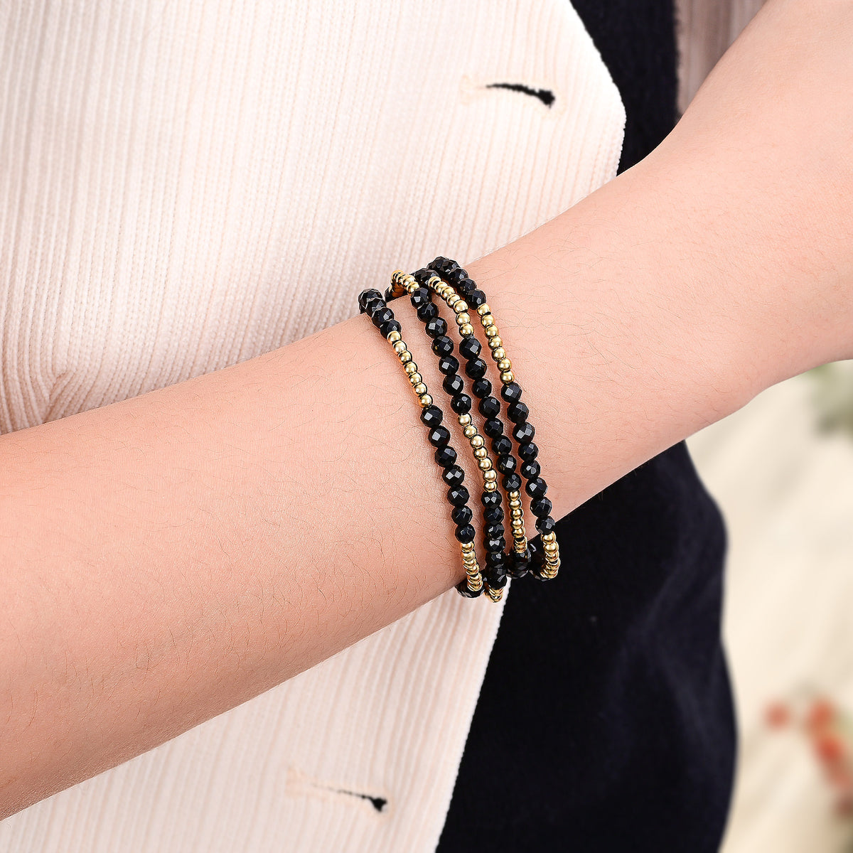 Conjunto de Pulseiras de Link de Luxo