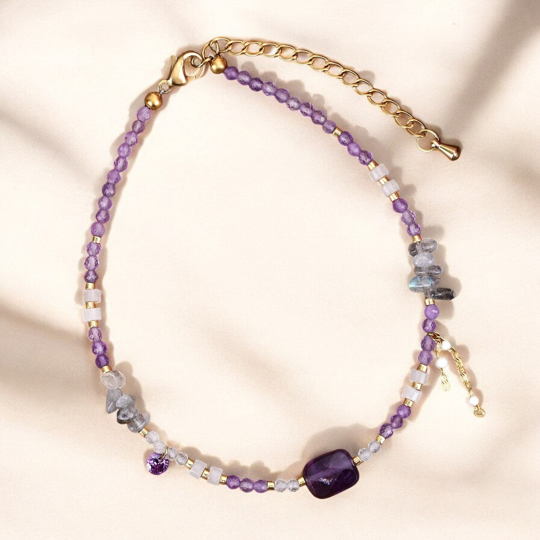 Pulseira de Tornozelo Amethyst Serenity