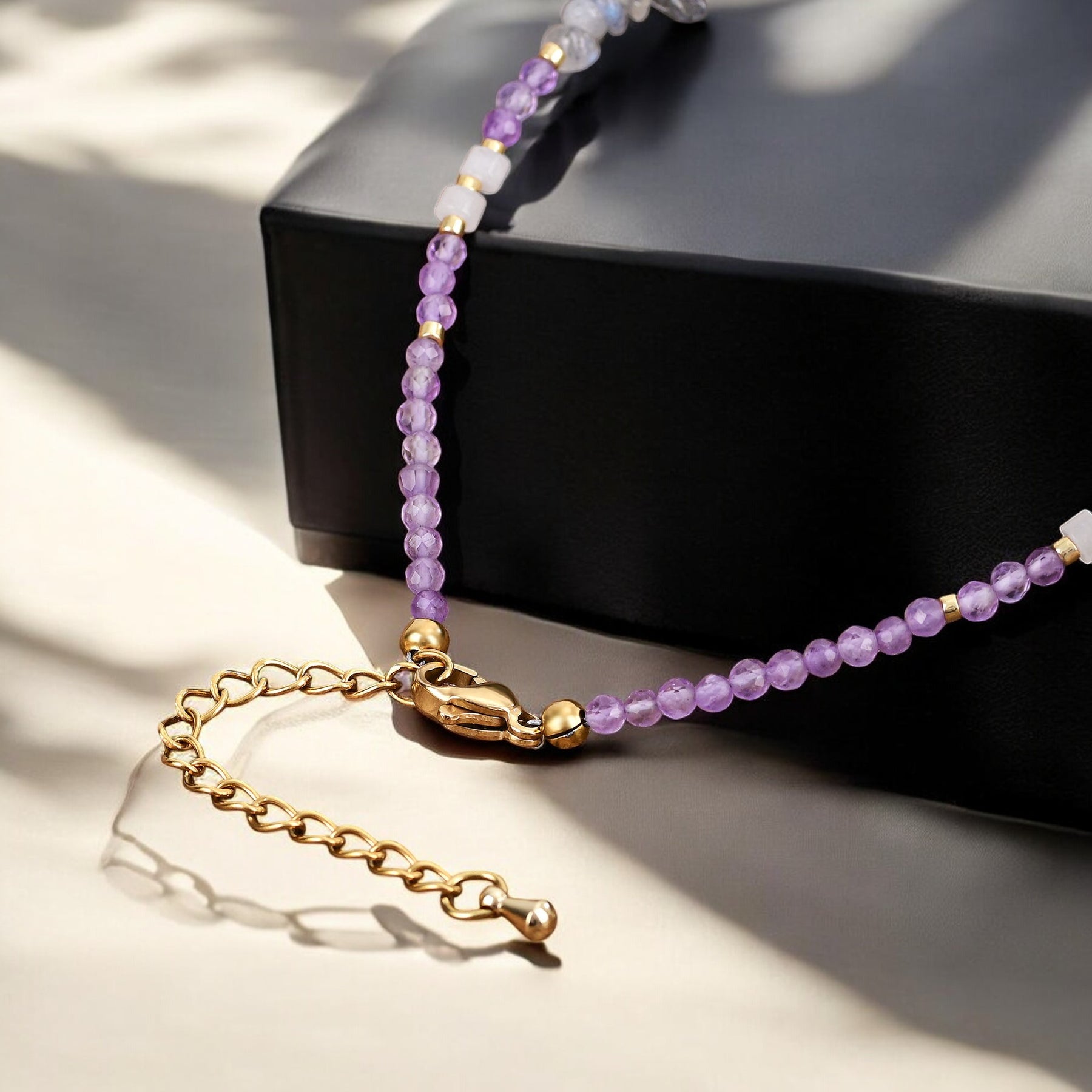 Pulseira de Tornozelo Amethyst Serenity