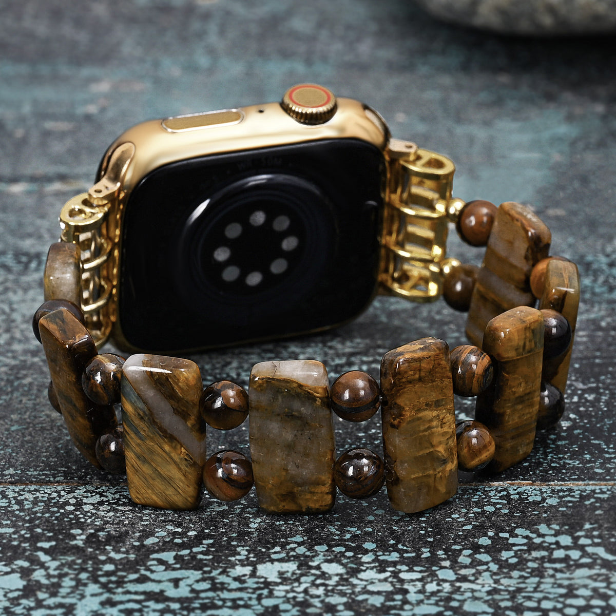 Pulseira Golden Tiger Strength para Apple Watch
