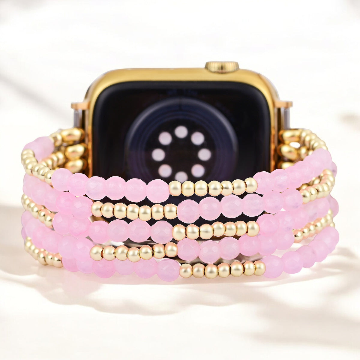 Pulseira Apple Watch Rose Quartz Radiance Stretch