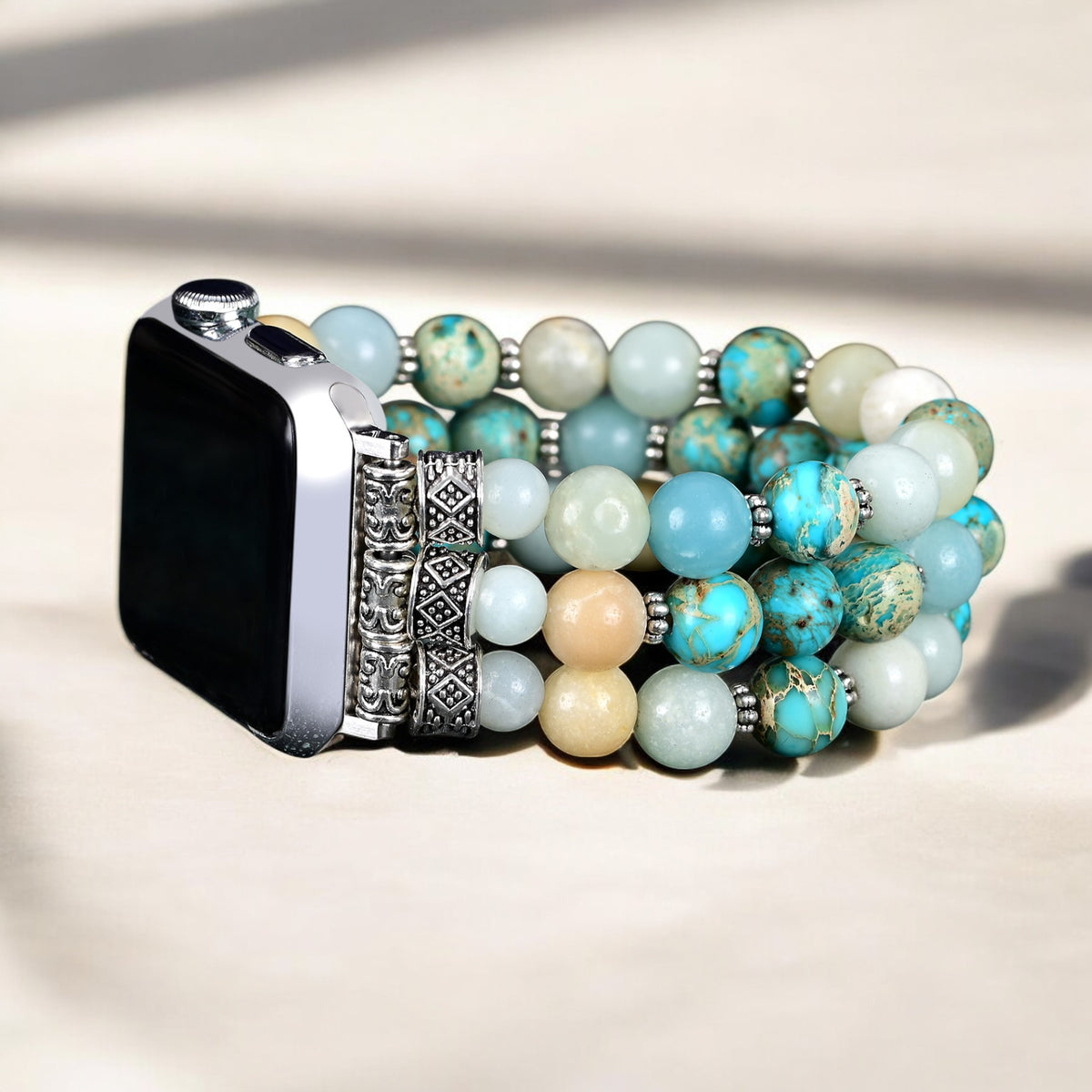 Pulseira de relógio elástica Amazon Blue Ocean