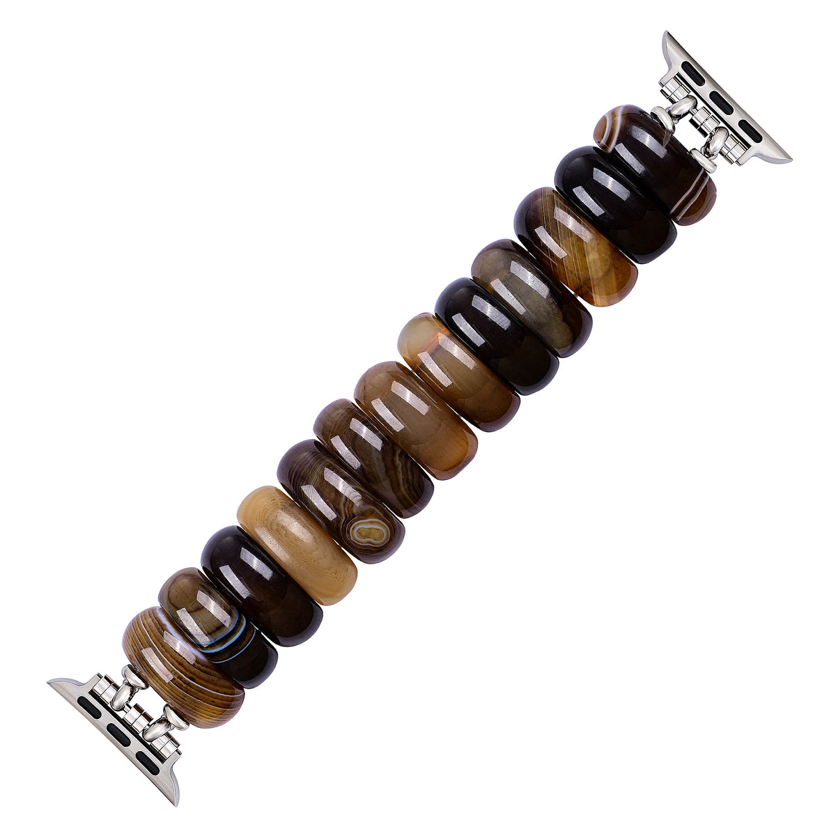 Pulseira Elástica de Ágata Earthly Ember para Apple Watch