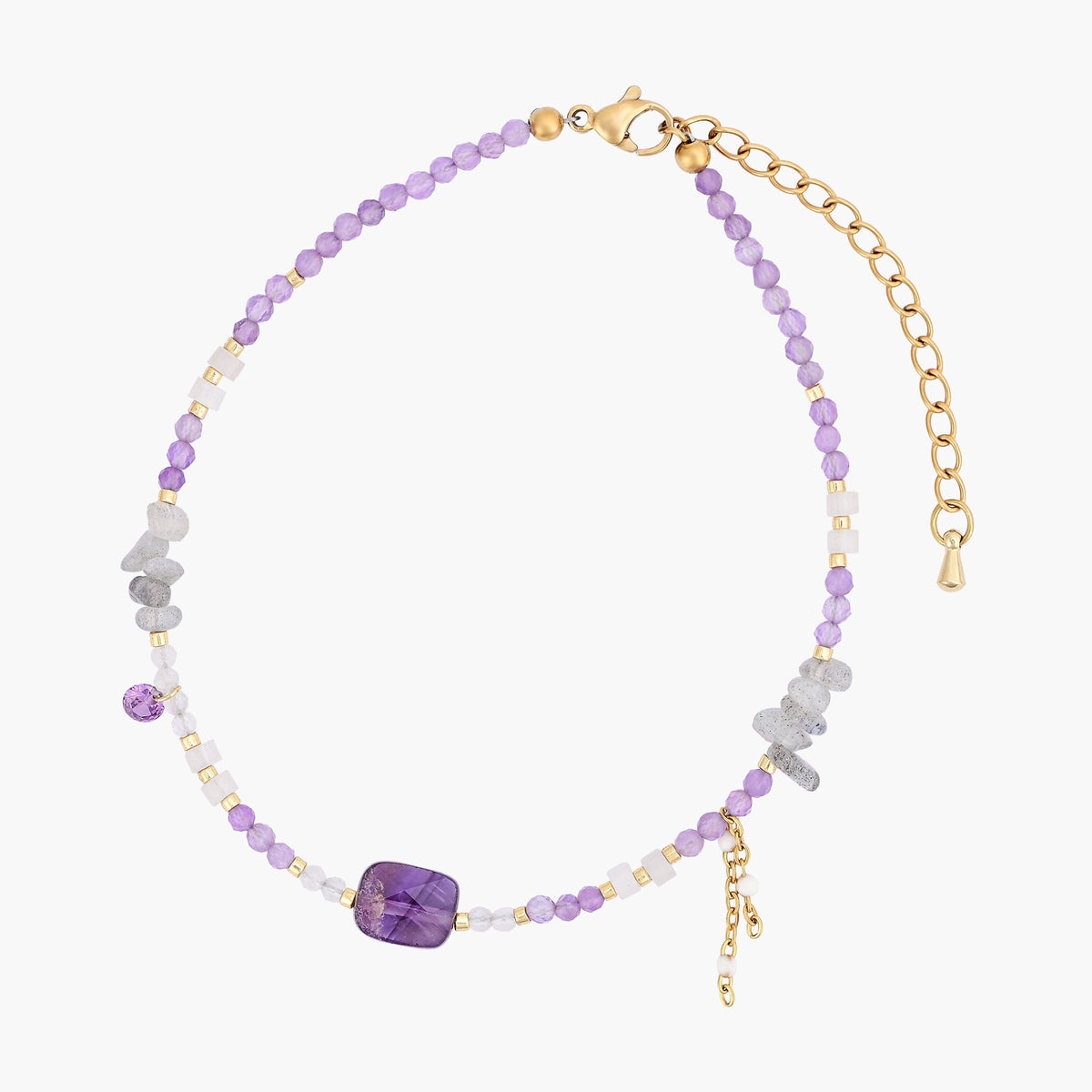 Pulseira de Tornozelo Amethyst Serenity