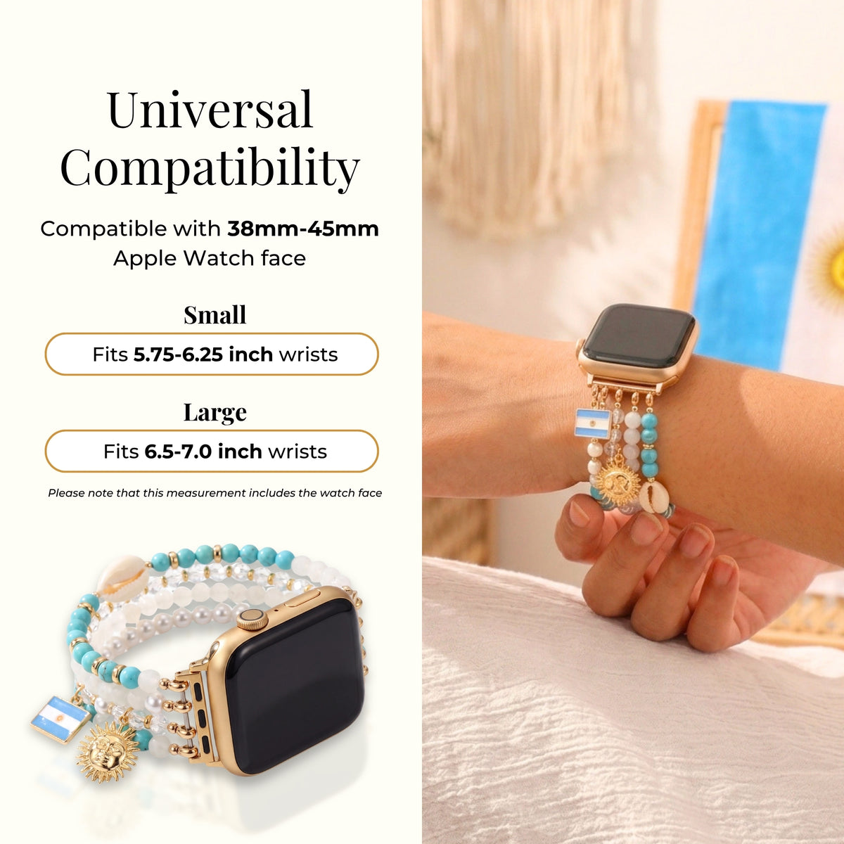 Pulseira Argentina Albiceleste Stretch para Apple Watch