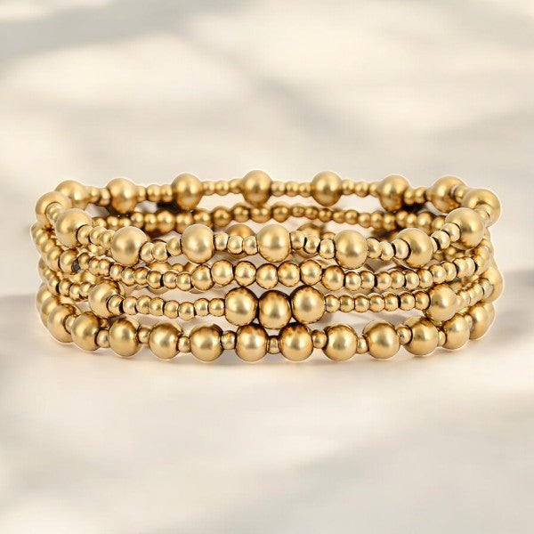 Conjunto de Pulseiras Golden Demure