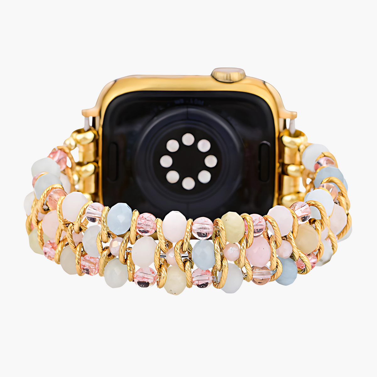 Pulseira Elástica Trançada Golden Dawn para Apple Watch