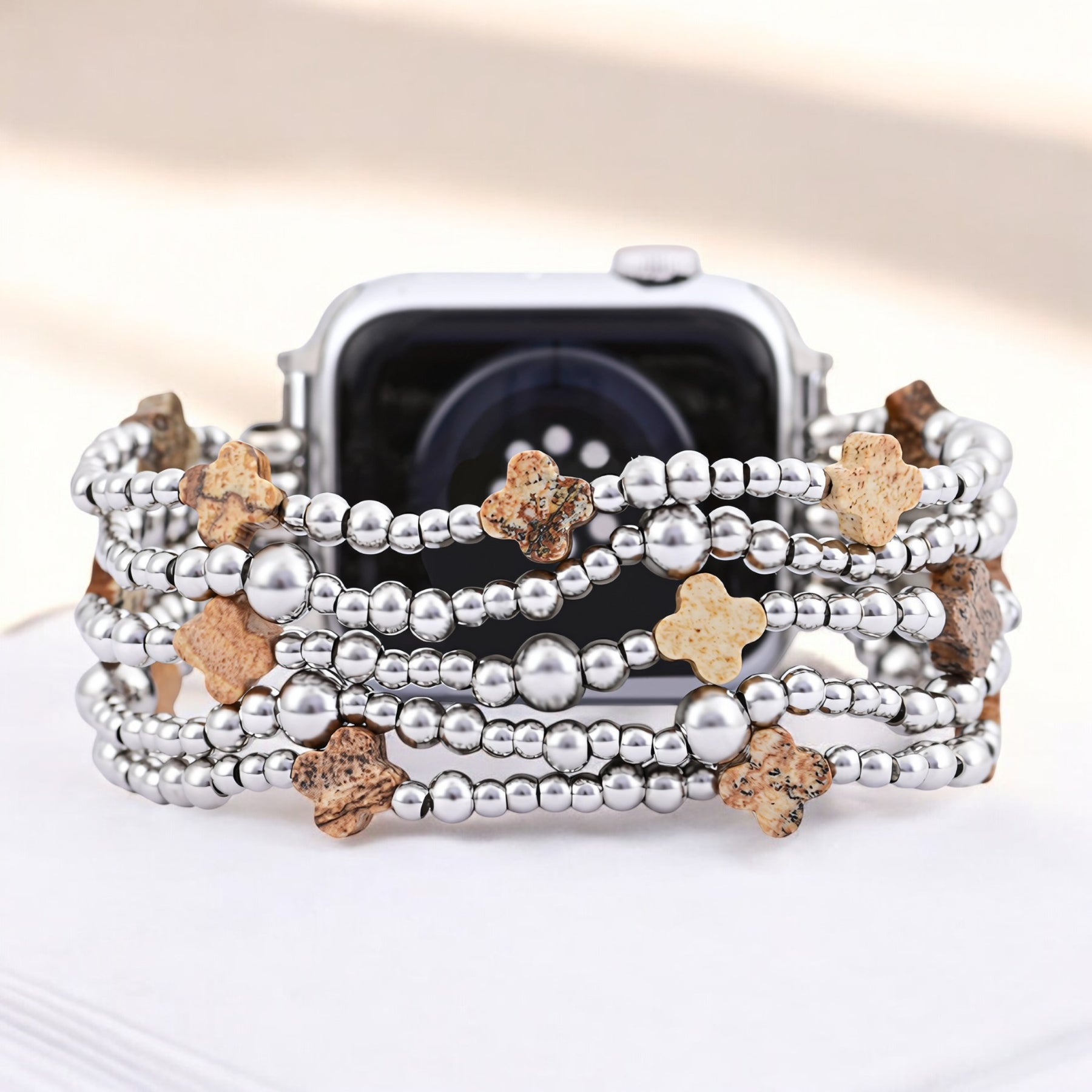 Pulseira Ethereal Sands Cross Stretch para Apple Watch