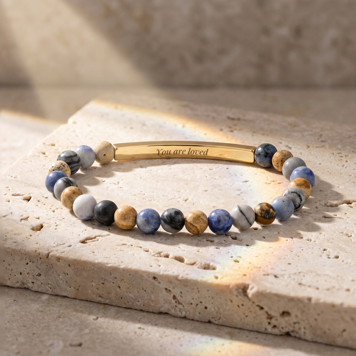 Bracelets de Pedra com Mensagem Secreta