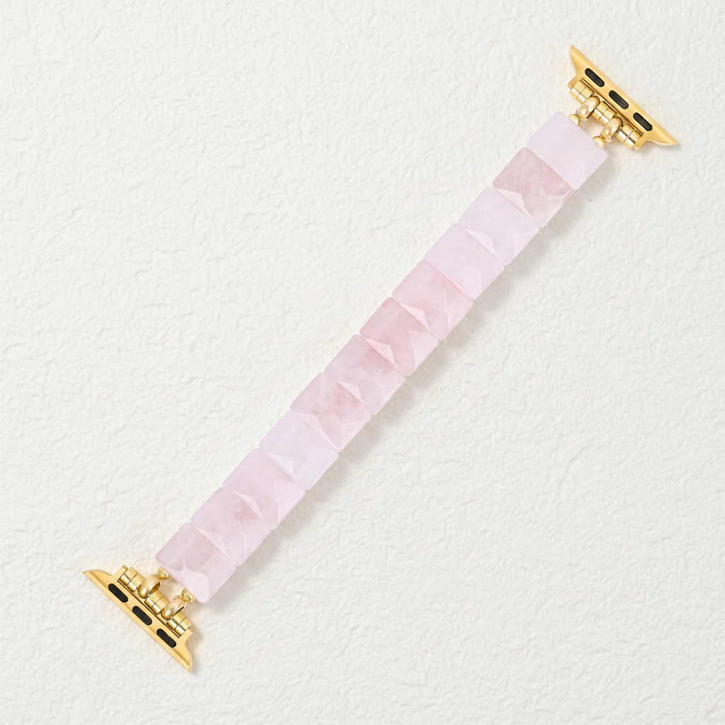 Pulseira elástica de quartzo blush para Apple Watch