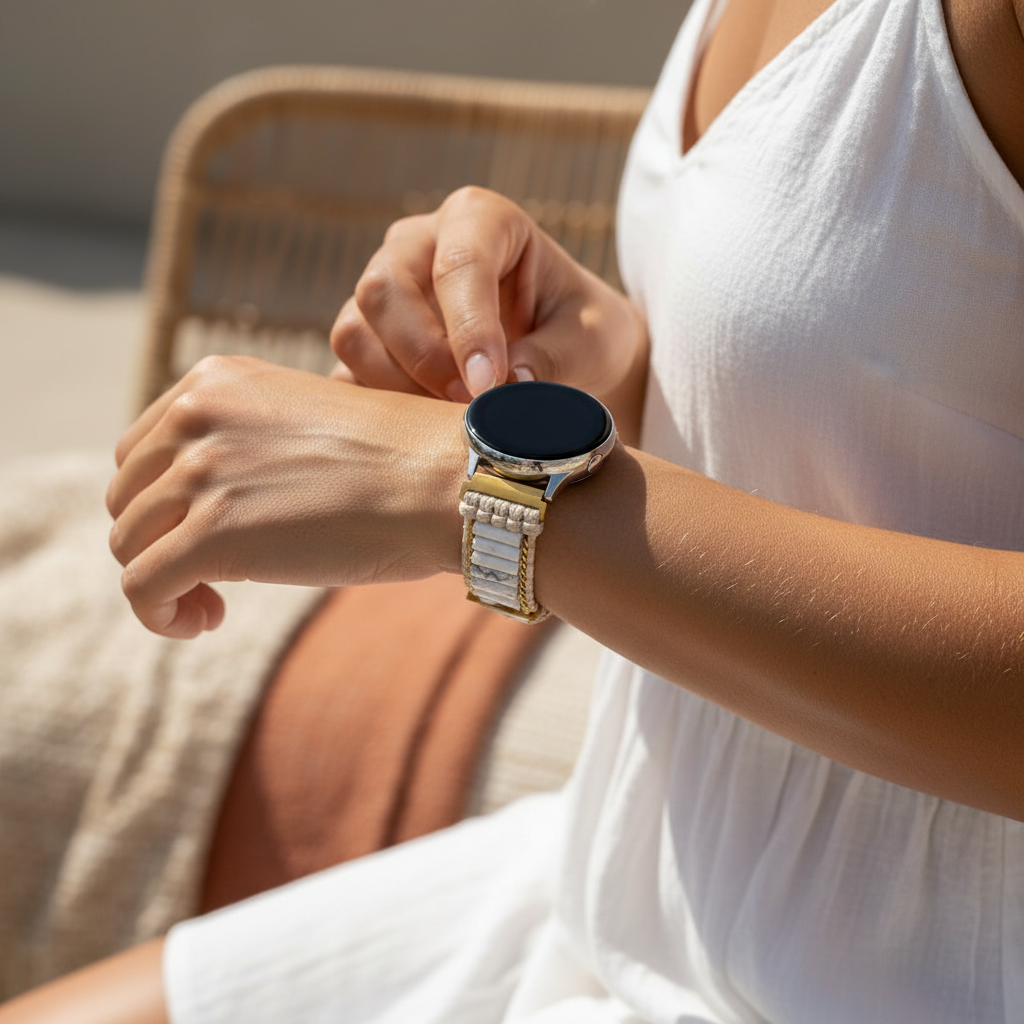 Pulseira Heavenly Howlite para Samsung Galaxy Watch