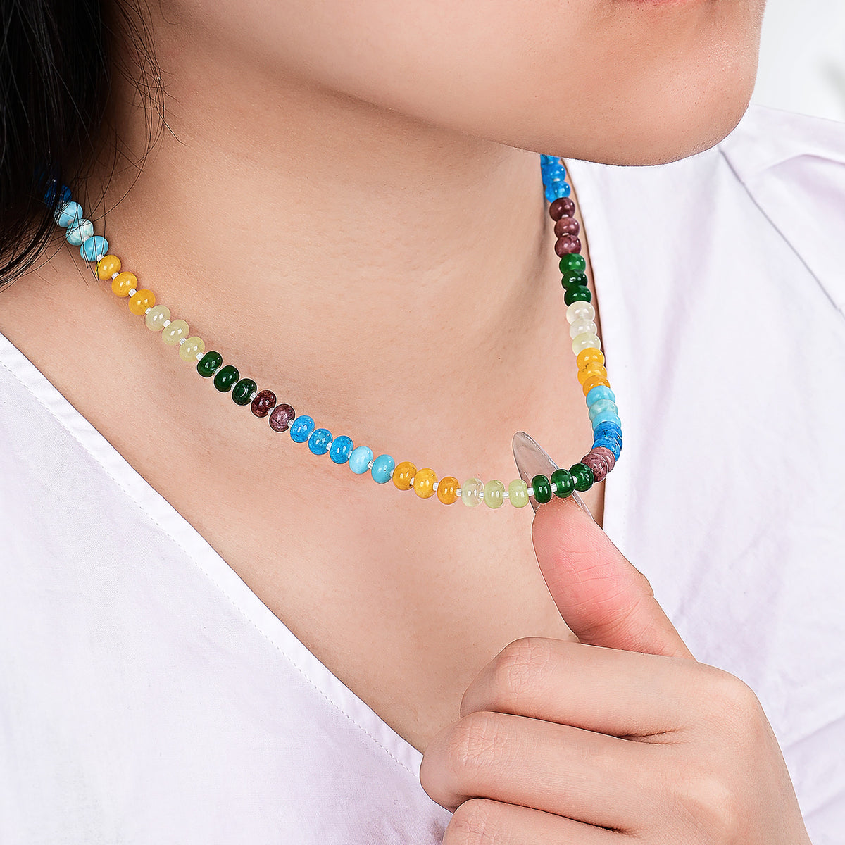 Colar de Pedra Charm do Amanhecer