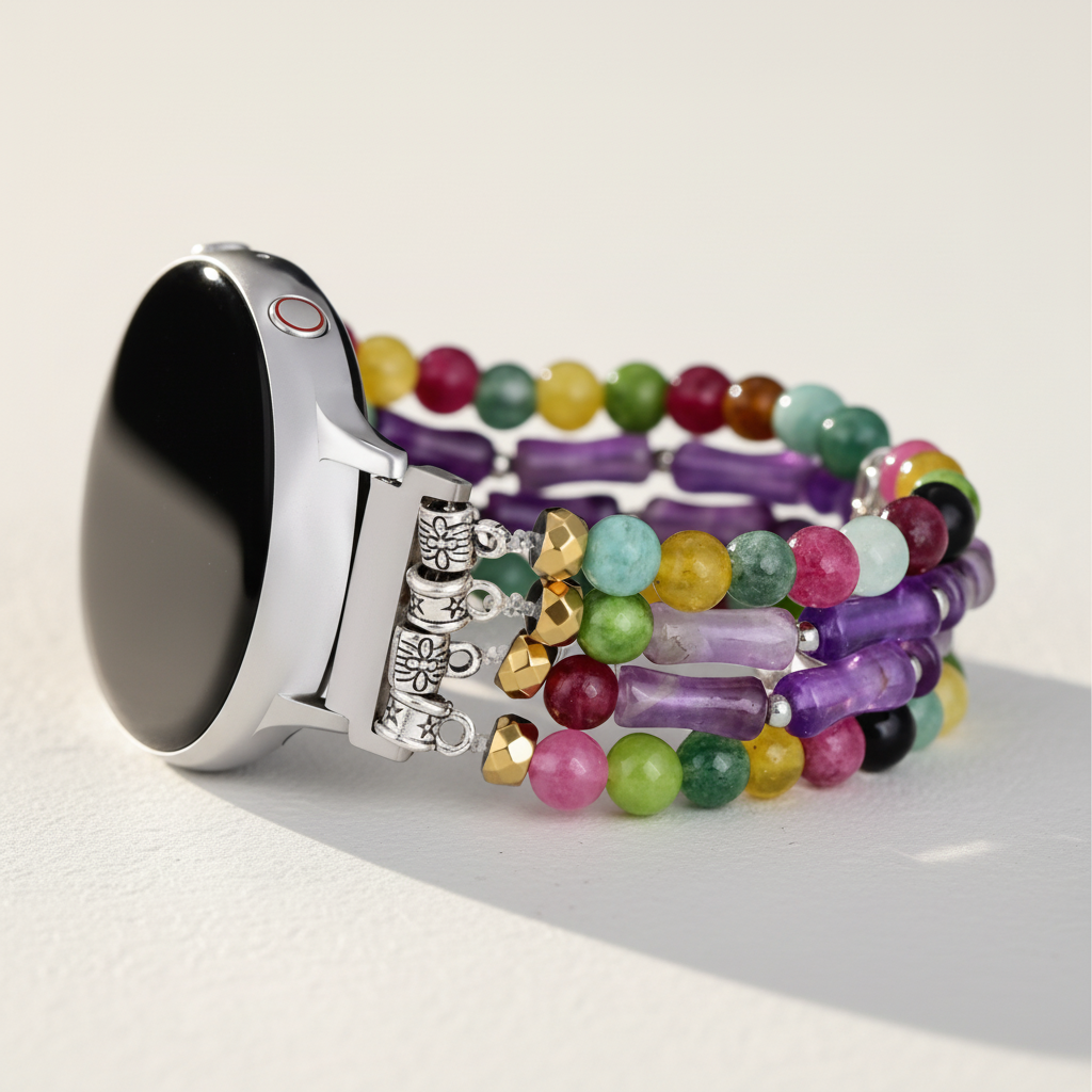 Pulseira Esticável Mosaic Amethyst para Samsung Galaxy Watch
