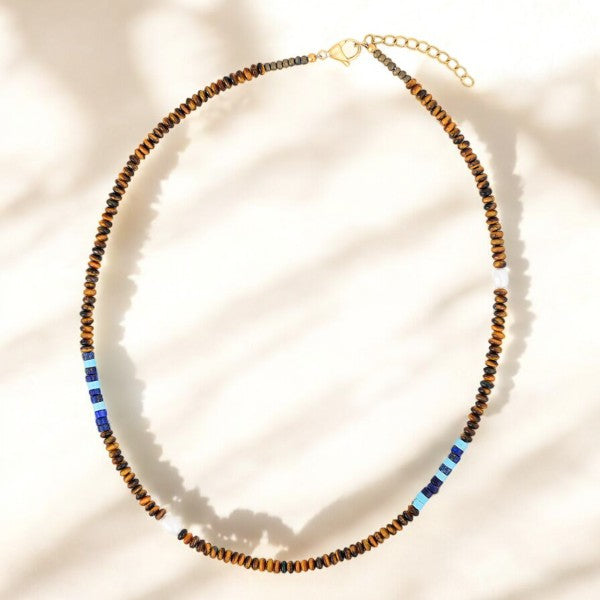 Colar Masculino de Cobalto da Terra