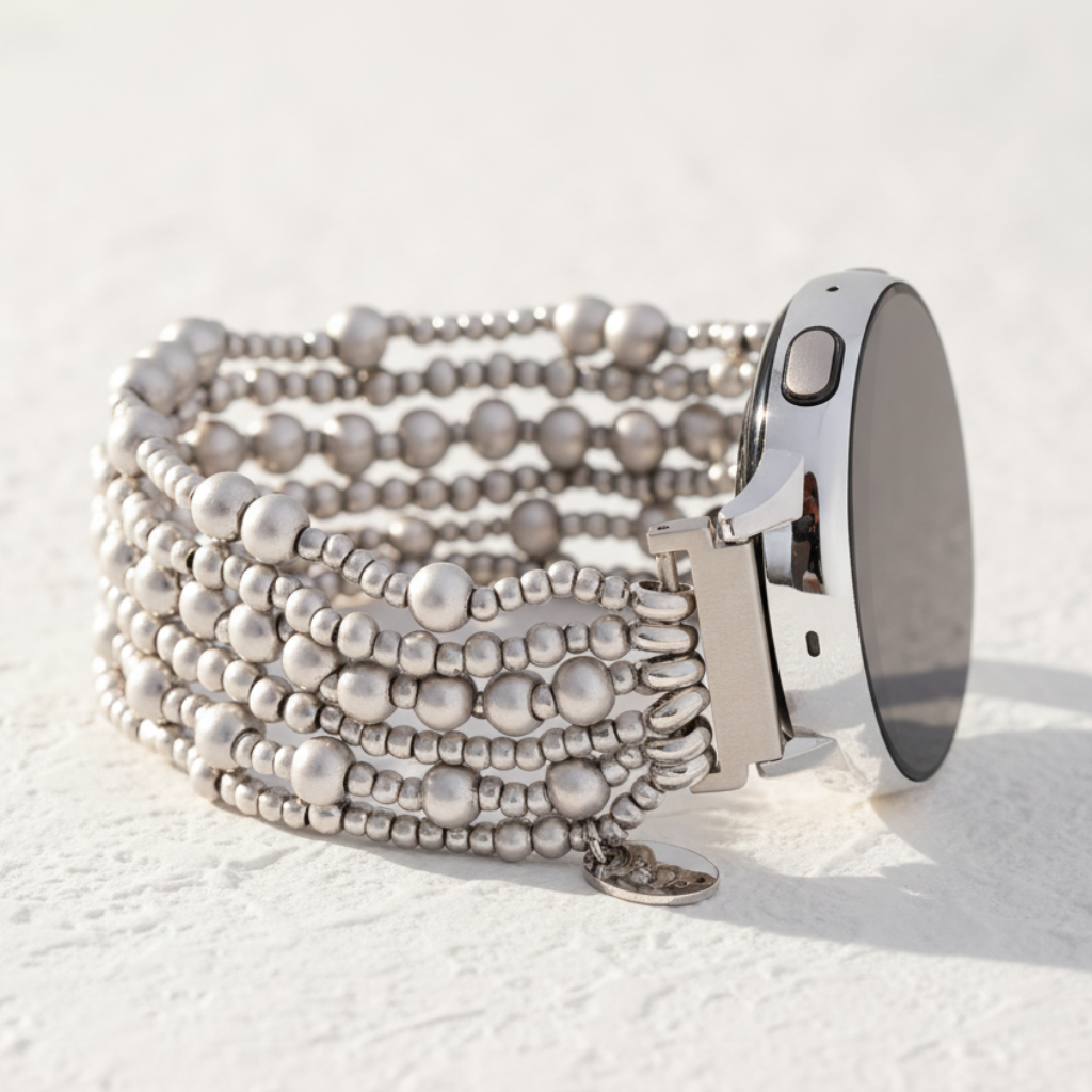 Pulseira de Relógio Esticada Platinum Demure Samsung Galaxy
