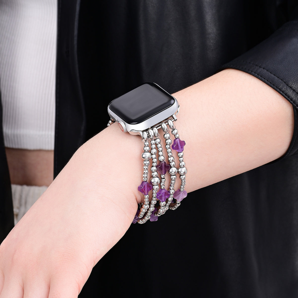 Pulseira Elástica Celestial Charm Cross para Apple Watch