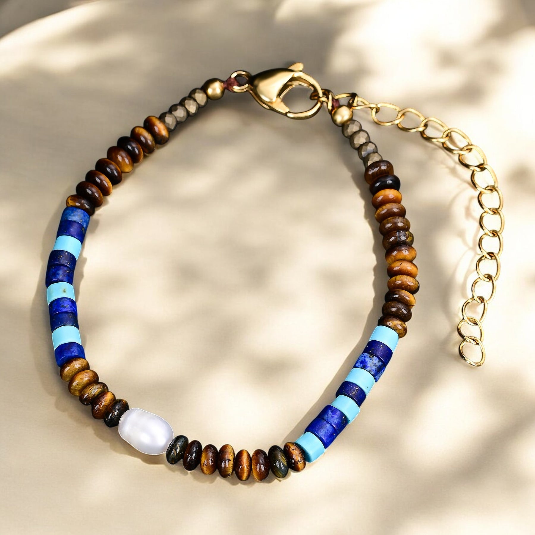 Pulseira Masculina de Cobalto da Terra